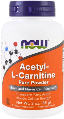 Now Foods, Acetyl-L-Carnitine, 3 oz (85 g) ,المكملات الغذائية، والأحماض الأمينية، ل كارنيتين، أسيتيل ل كارنيتين