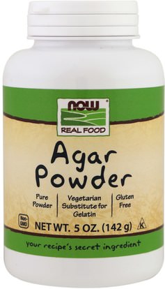 Now Foods, Agar Powder, 5 oz (142 g) ,المكملات الغذائية، الطحالب المختلفة