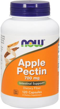 Now Foods, Apple Pectin, 700 mg, 120 Capsules ,والمكملات، والبكتين، والألياف، وبكتين التفاح، وألياف التفاح / البكتين