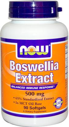 Now Foods, Boswellia Extract, 500 mg, 90 Softgels ,الصحة، الالتهاب، بوزويليا، التهاب المفاصل