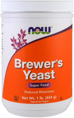 Now Foods, Brewers Yeast, Super Food, 1 lb (454 g) ,الغذاء، الخبز الإيدز، بريويرس الخميرة، الصحة