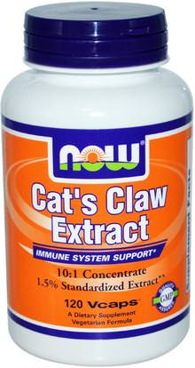 Now Foods, Cats Claw Extract, 120 Veg Capsules ,الصحة، أرثريتيس، القطط، مخلب، (وا، دي، غاتو)