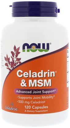 Now Foods, Celadrin & MSM, 120 Capsules ,الصحة، الالتهاب، سيلادرين، آلام الظهر
