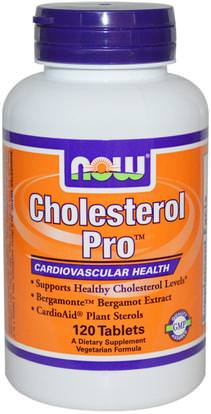 Now Foods, Cholesterol Pro, 120 Tablets ,والصحة، ودعم الكولسترول، والكوليسترول، وسكر الدم
