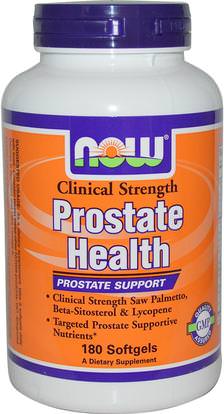 Now Foods, Clinical Strength Prostate Health, 180 Softgels ,الصحة، الرجال، البروستاتا