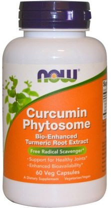 Now Foods, Curcumin Phytosome, 60 Veggie Caps ,المكملات الغذائية، مضادات الأكسدة، الكركمين