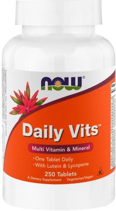 Now Foods, Daily Vits, 250 Tablets ,الفيتامينات، الفيتامينات، صحة الأظافر