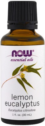 Now Foods, Essential Oils, Lemon Eucalyptus, 1 fl oz (30 ml) ,حمام، الجمال، الزيوت العطرية الزيوت
