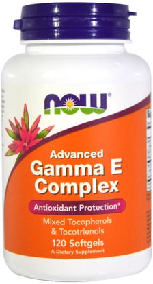 Now Foods, Gamma E Complex, Advanced, 120 Softgels ,الفيتامينات، فيتامين e، فيتامين e توكوترينولز
