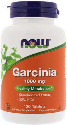 Now Foods, Garcinia, 1,000 mg, 120 Tablets ,فقدان الوزن، والنظام الغذائي، غاركينيا كامبوجيا