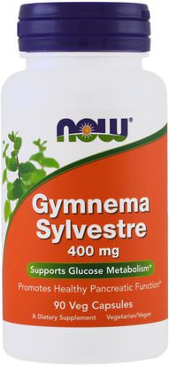 Now Foods, Gymnema Sylvestre, 400 mg, 90 Veggie Caps ,الأعشاب، الجمنازيوم
