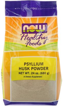 Now Foods, Psyllium Husk Powder, 24 oz (680 g) ,المكملات الغذائية، الألياف، قشر سيلليوم
