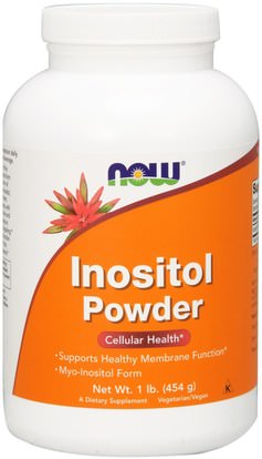 Now Foods, Inositol Powder, 1 lb (454 g) ,الفيتامينات، إينوزيتول