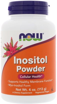 Now Foods, Inositol Powder, 4 oz (113 g) ,الفيتامينات، إينوزيتول
