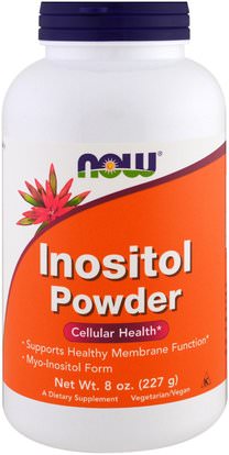 Now Foods, Inositol Powder, 8 oz (227 g) ,الفيتامينات، إينوزيتول