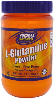 Now Foods, L-Glutamine Powder, 1 lbs (454 g) ,المكملات الغذائية، والأحماض الأمينية، ل الجلوتامين، ل مسحوق الجلوتامين