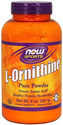 Now Foods, L-Ornithine Pure Powder, 8 oz (227 g) ,المكملات الغذائية، والأحماض الأمينية، ل أورنيثين