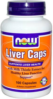 Now Foods, Liver Caps, 100 Capsules ,المكملات الغذائية، منتجات الكبد، الكبد المجفف