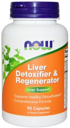 Now Foods, Liver Detoxifier & Regenerator, 90 Capsules ,المكملات الغذائية، والألياف، بلوبوروم، والصحة، والتخلص من السموم