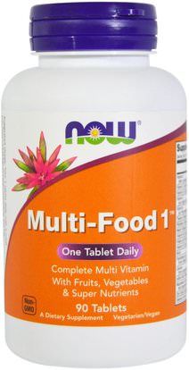 Now Foods, Multi-Food 1, 90 Tablets ,الفيتامينات، الفيتامينات