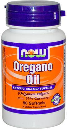 Now Foods, Oregano Oil, 90 Softgels ,المكملات الغذائية، زيت الزعتر، المضادات الحيوية