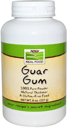 Now Foods, Real Food, Guar Gum, 8 oz (227 g) ,المكملات الغذائية، الألياف، صمغ الغوار