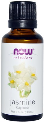 Now Foods, Solutions, Jasmine, 1 fl oz (30 ml) ,حمام، الجمال، الزيوت العطرية الزيوت، زيت الياسمين