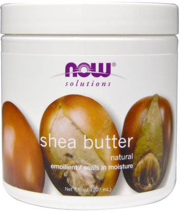 Now Foods, Solutions, Shea Butter, 7 fl oz (207 ml) ,حمام، الجمال، زبدة الشيا