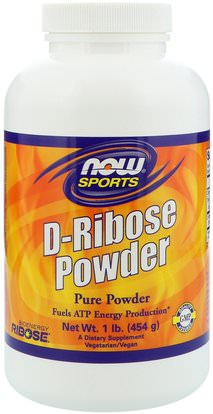 Now Foods, Sports, D-Ribose Powder, 1 lb (454 g) ,الرياضة، د ريبوز