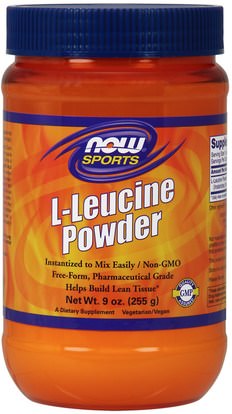 Now Foods, Sports, L-Leucine Powder, 9 oz (255 g) ,المكملات الغذائية، الأحماض الأمينية، ليوسين ل