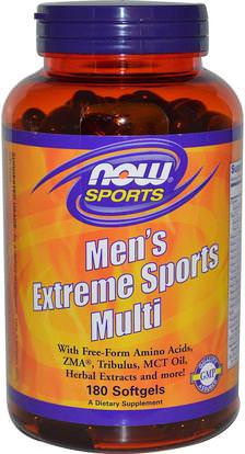 Now Foods, Sports, Mens Extreme Sports Multi, 180 Softgels ,الفيتامينات، الرجال الفيتامينات