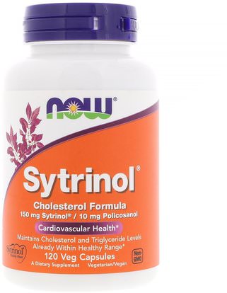 Now Foods, Sytrinol, Cholesterol Formula, 120 Veg Capsules ,الصحة، دعم الكولسترول، فيتوستيرولس
