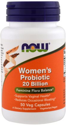 Now Foods, Womans Probiotic 20 Billion, 50 Veggie Caps ,الصحة، المرأة، المكملات الغذائية، البروبيوتيك