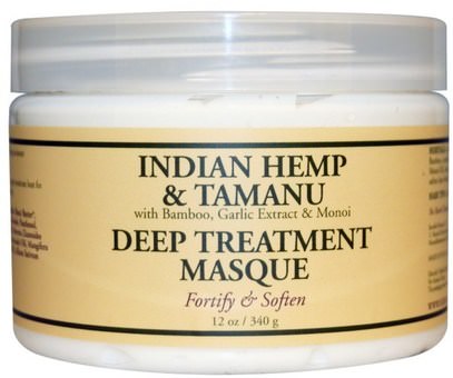 Nubian Heritage, Deep Treatment Masque, Indian Hemp & Tamanu, 12 oz (340 g) ,حمام، الجمال، الشعر، فروة الرأس، الشامبو، مكيف، مكيفات
