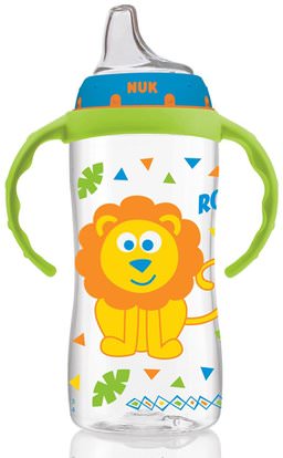 NUK, Large Learner Cup, 9+ Months, Jungle Boy, 1 Cup, 10 oz (300 ml) ,صحة الأطفال، والأغذية للأطفال