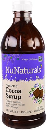 NuNaturals, NuStevia Cocoa Syrup, 16 fl oz (.47 l) ,الغذاء، المحليات