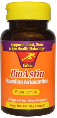Nutrex Hawaii, BioAstin, 12 mg, 50 Vegan Soft Gels ,bioastin