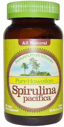 Nutrex Hawaii, Pure Hawaiian Spirulina Pacifica, Natures Multi-Vitamin, Powder, 5 oz (142 g) ,المكملات الغذائية، سبيرولينا