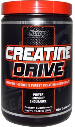 Nutrex Research Labs, Creatine Drive, Unflavored, 10.58 oz (300 g) ,Herb-sa