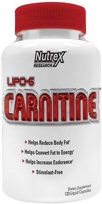 Nutrex Research Labs, Lipo-6 Carnitine, 120 Liquid Capsules ,وفقدان الوزن، والنظام الغذائي، والرياضة
