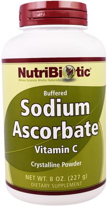 NutriBiotic, Buffered Sodium Ascorbate Vitamin C Crystaline Powder, 8 oz (227 g) ,Herb-sa