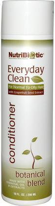 NutriBiotic, Everyday Clean, Conditioner, Botanical Blend, 10 fl oz (296 ml) ,حمام، الجمال، مكيفات، الشعر، فروة الرأس، الشامبو، مكيف