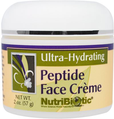 NutriBiotic, Peptide Face Creme, Ultra-Hydrating, 2 oz (57 g) ,الجمال، العناية بالوجه، الكريمات المستحضرات، الأمصال