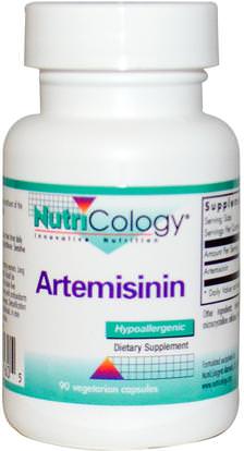 Nutricology, Artemisinin, 90 Veggie Caps ,الأعشاب، أرتميسيا، المرارة، أرتيميسينين