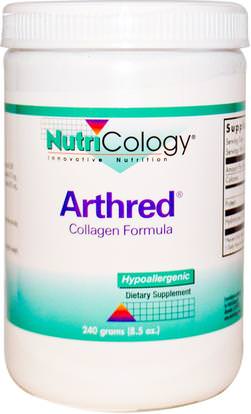 Nutricology, Arthred, Collagen Formula, 8.5 oz (240 g) ,الصحة، العظام، هشاشة العظام، الكولاجين
