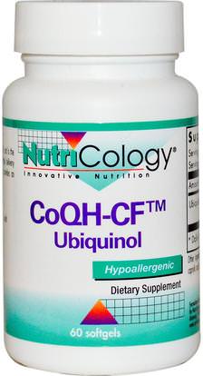 Nutricology, CoQH-CF Ubiquinol, 60 Softgels (Discontinued Item) ,المكملات الغذائية، مضادات الأكسدة، أوبيكينول خ