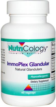 Nutricology, ImmoPlex Glandular, 60 Veggie Caps ,المكملات الغذائية، منتجات الأبقار