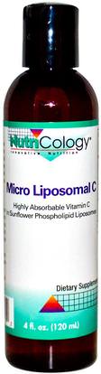 Nutricology, Micro Liposomal C, 4 fl oz (120 ml) ,الفيتامينات، فيتامين ج، فيتامين ج السائل