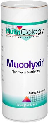 Nutricology, Mucolyxir, 12 ml (0.4 fl oz) ,الصحة، الرئة و الشعب الهوائية، المكملات الغذائية، رنا، دنا
