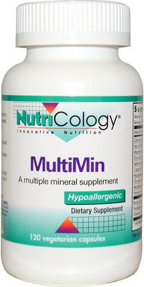 Nutricology, MultiMin, 120 Veggie Caps ,المكملات الغذائية، المعادن، المعادن المتعددة